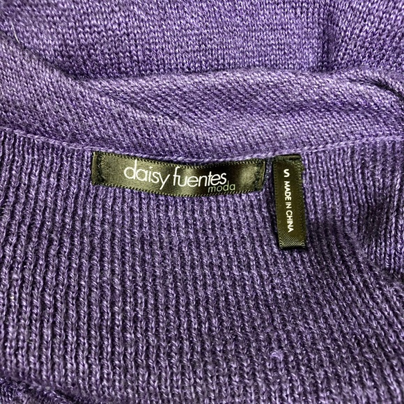 Oversized Sweater Dress Long Sleeve Midi Small - Picture 8 of 9